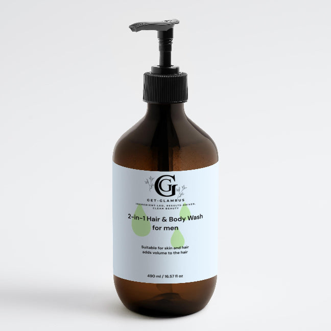 2-in-1 Hair & Body Wash for Men - Volumising Shampoo & Cleanser 490ml