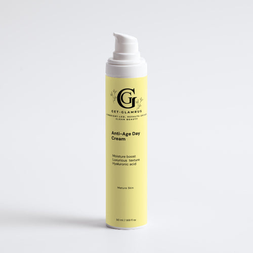 Anti-Age Day Cream - Hyaluronic Acid Moisturiser for Mature Skin 50ml (White Bottle)