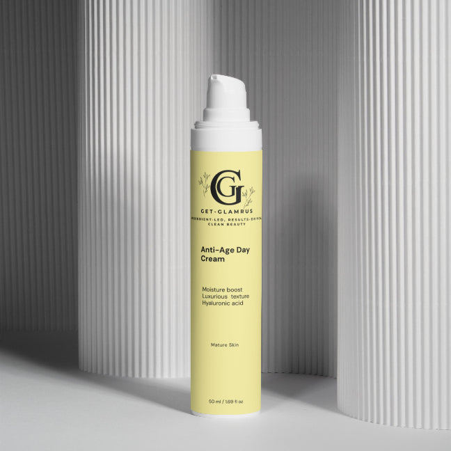 Anti-Age Day Cream - Hyaluronic Acid Moisturiser for Mature Skin 50ml (White Bottle)