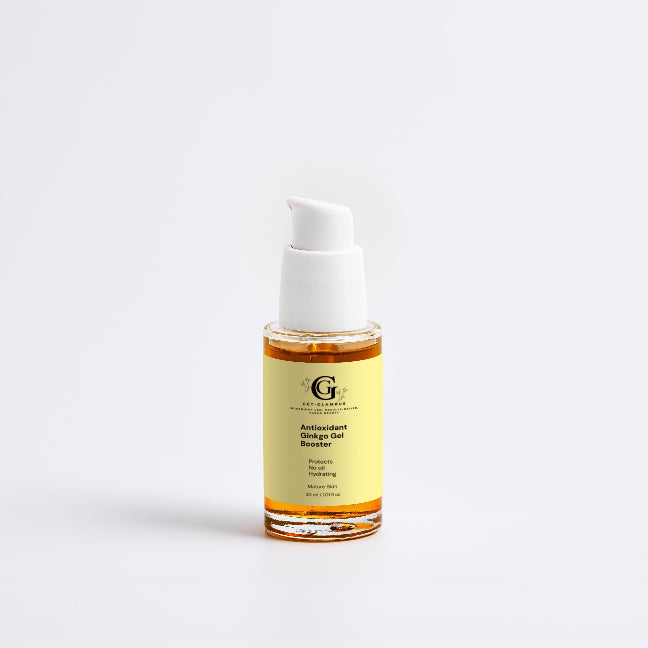Antioxidant Ginkgo Gel Booster - Hydrating Face Serum (White Pump Bottle)