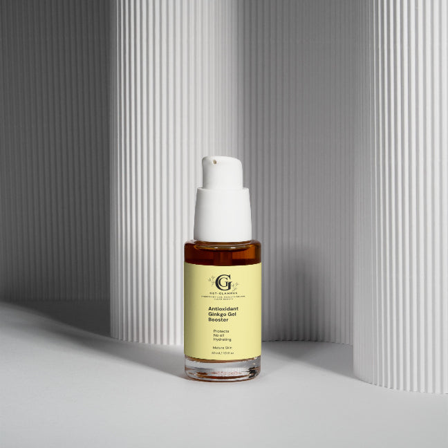 Antioxidant Ginkgo Gel Booster - Hydrating Face Serum (White Pump Bottle)