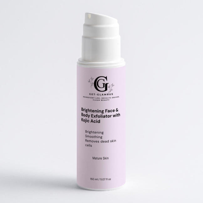 Brightening Face & Body Exfoliator with Kojic Acid - Dark Spot Treatment