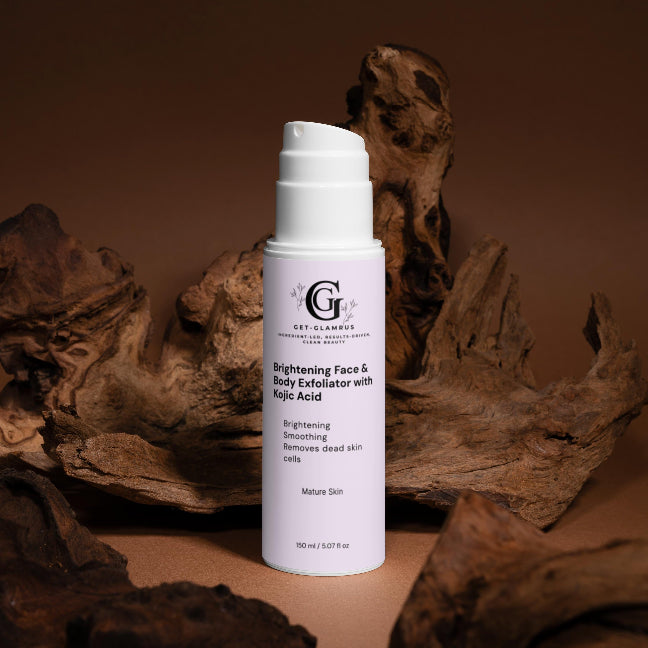 Brightening Face & Body Exfoliator with Kojic Acid - Dark Spot Treatment