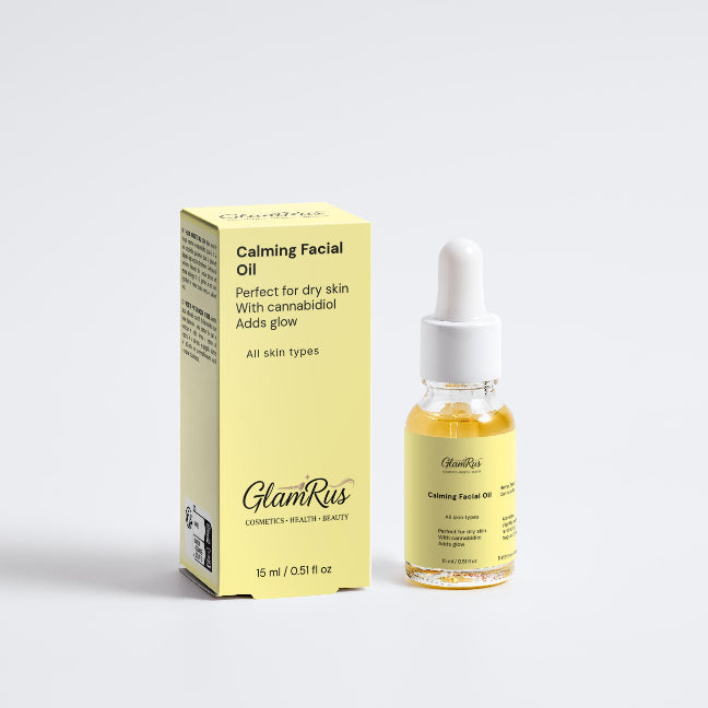 Calming Facial Oil 15 ml / 0.51 fl oz (Clear Bottle)