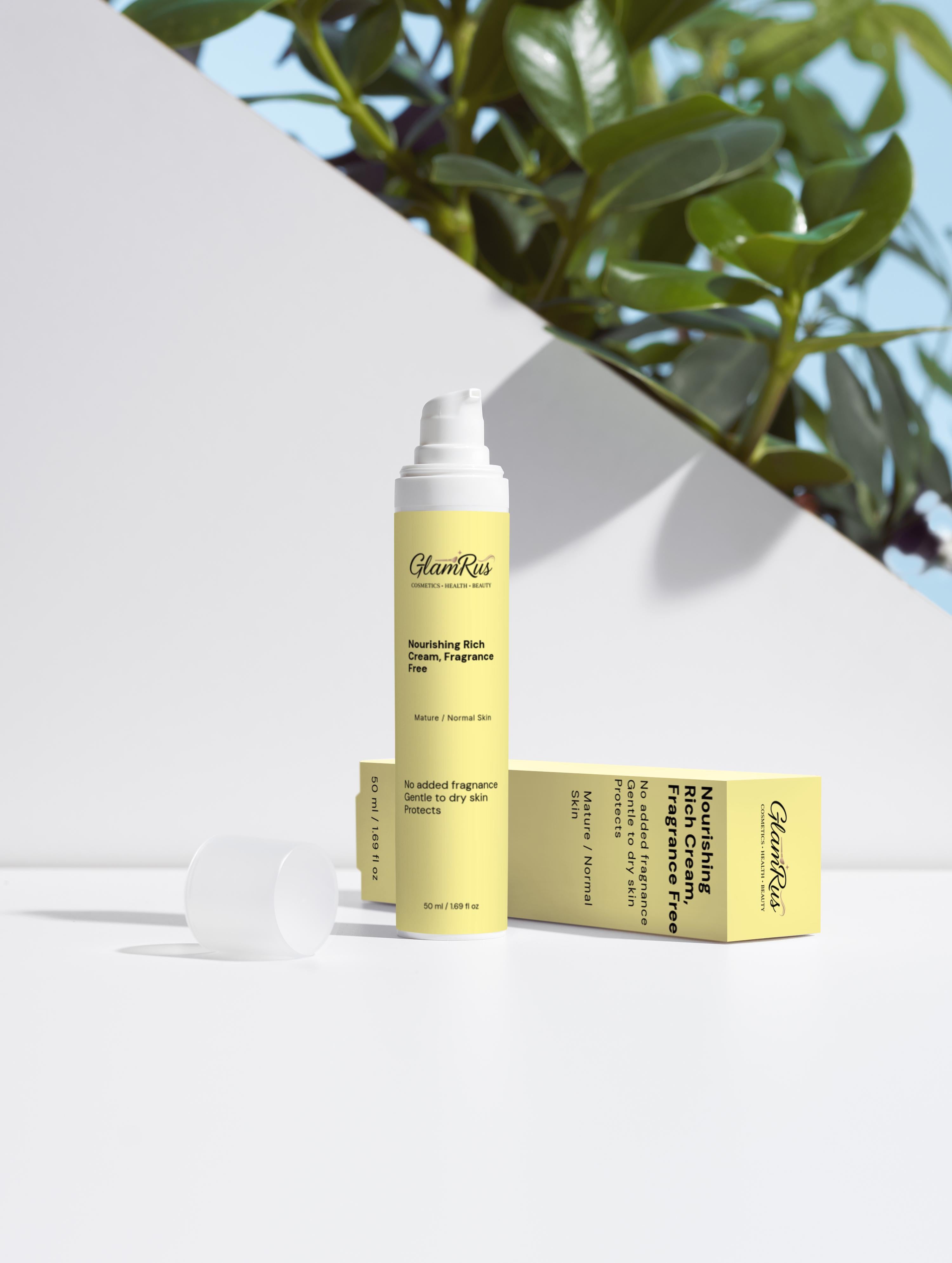 Glamrus Nourishing Rich Cream, Fragrance Free 50 ml / 1.69 fl oz