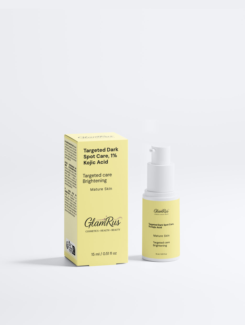 Glamrus Targeted Dark Spot Care, 1% Kojic Acid 15 ml / 0.51 fl oz