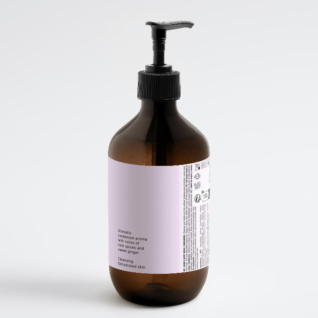 Hand & Body Wash, Ginger & Smoky Cardamom (Amber Boston) 490 ml / 16.57 fl oz