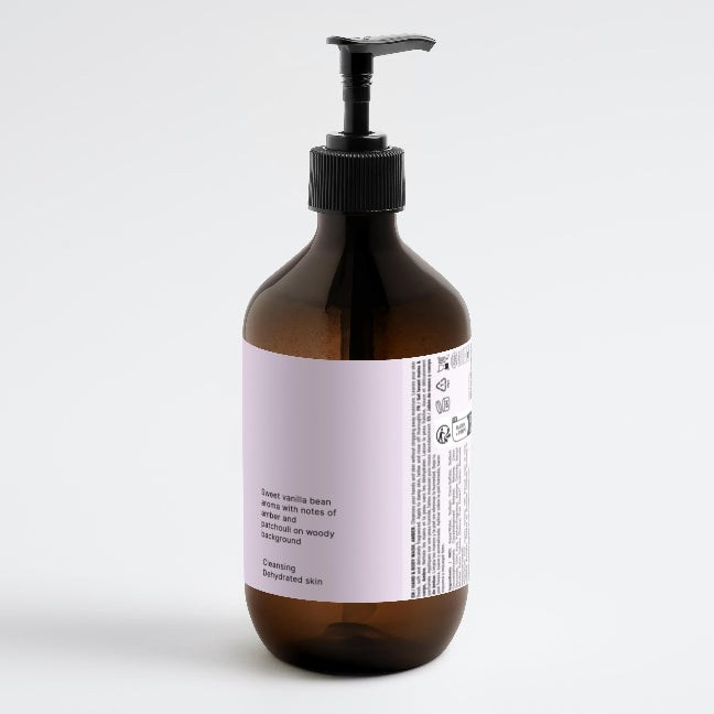 Hand & Body Wash, Patchouli & Amber Vanilla 490 ml / 16.57 fl oz(Amber Bottle)