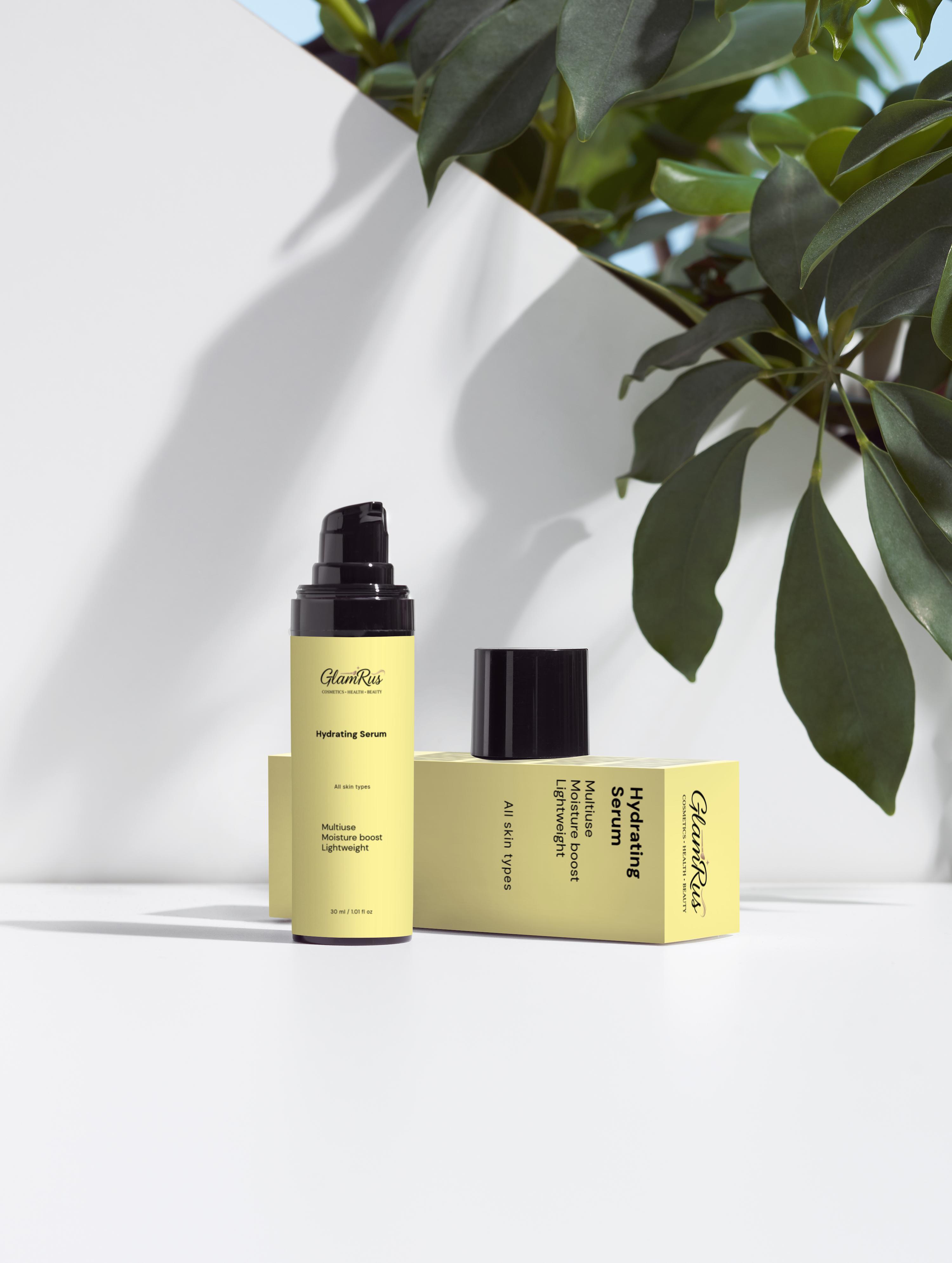 Glamrus Hydrating Serum 30 ml / 1.01 fl oz (Black Bottle)