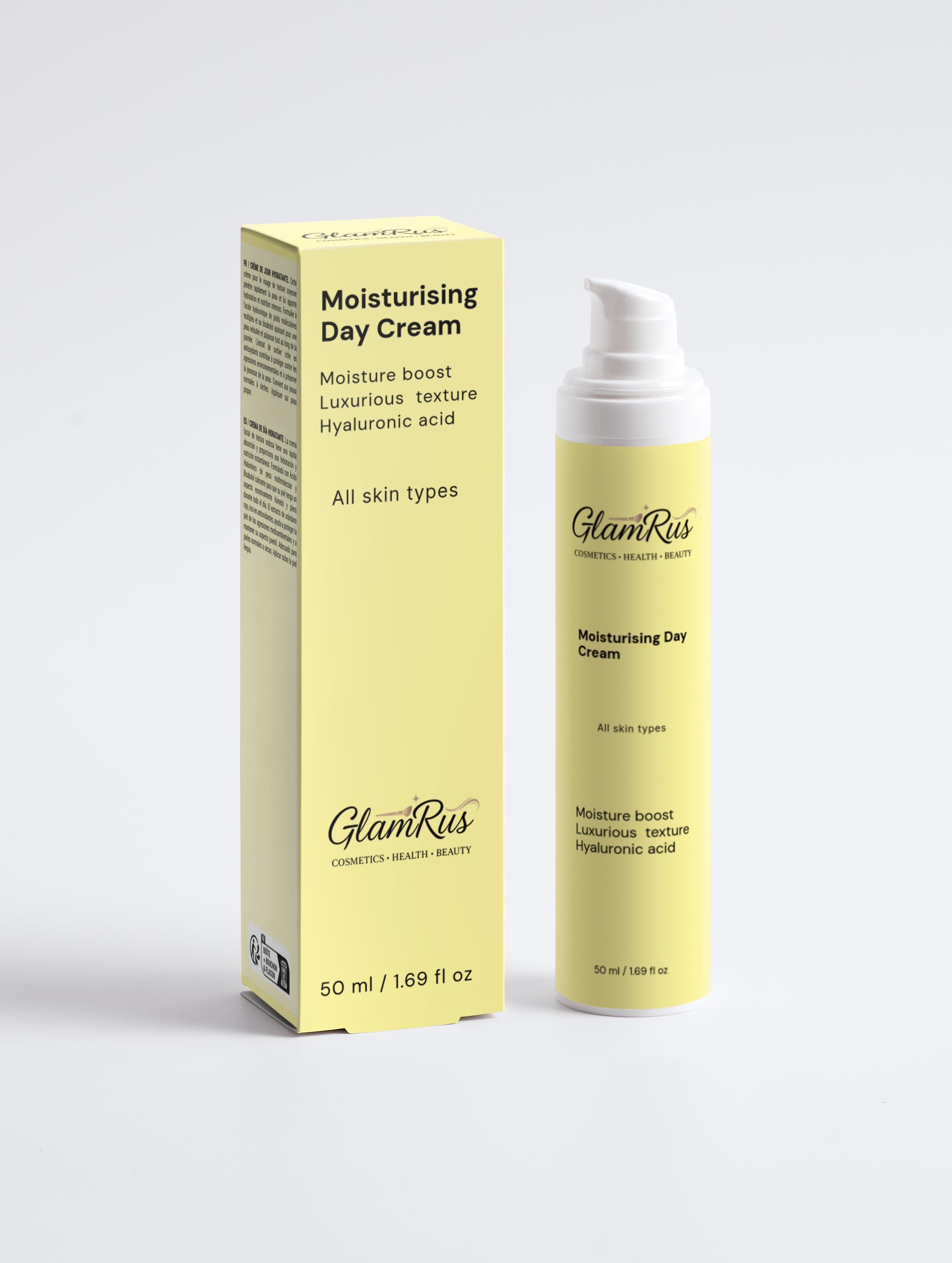 Glamrus Moisturising Day Cream 50 ml / 1.69 fl oz (White Bottle)