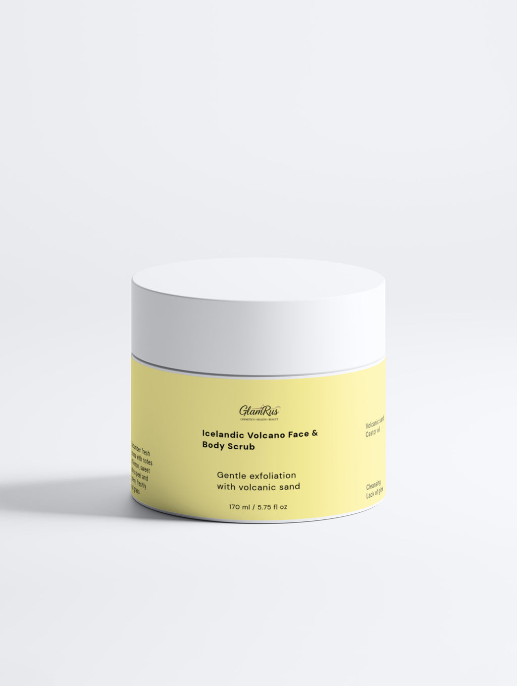 Glamrus Icelandic Volcano Face & Body Scrub 170 ml / 5.75 fl oz