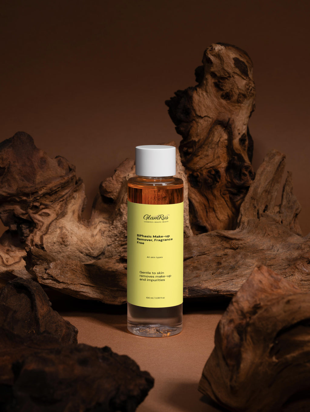Glamrus BiPhasic Make-up Remover, Fragrance Free 100 ml / 3.38 fl oz