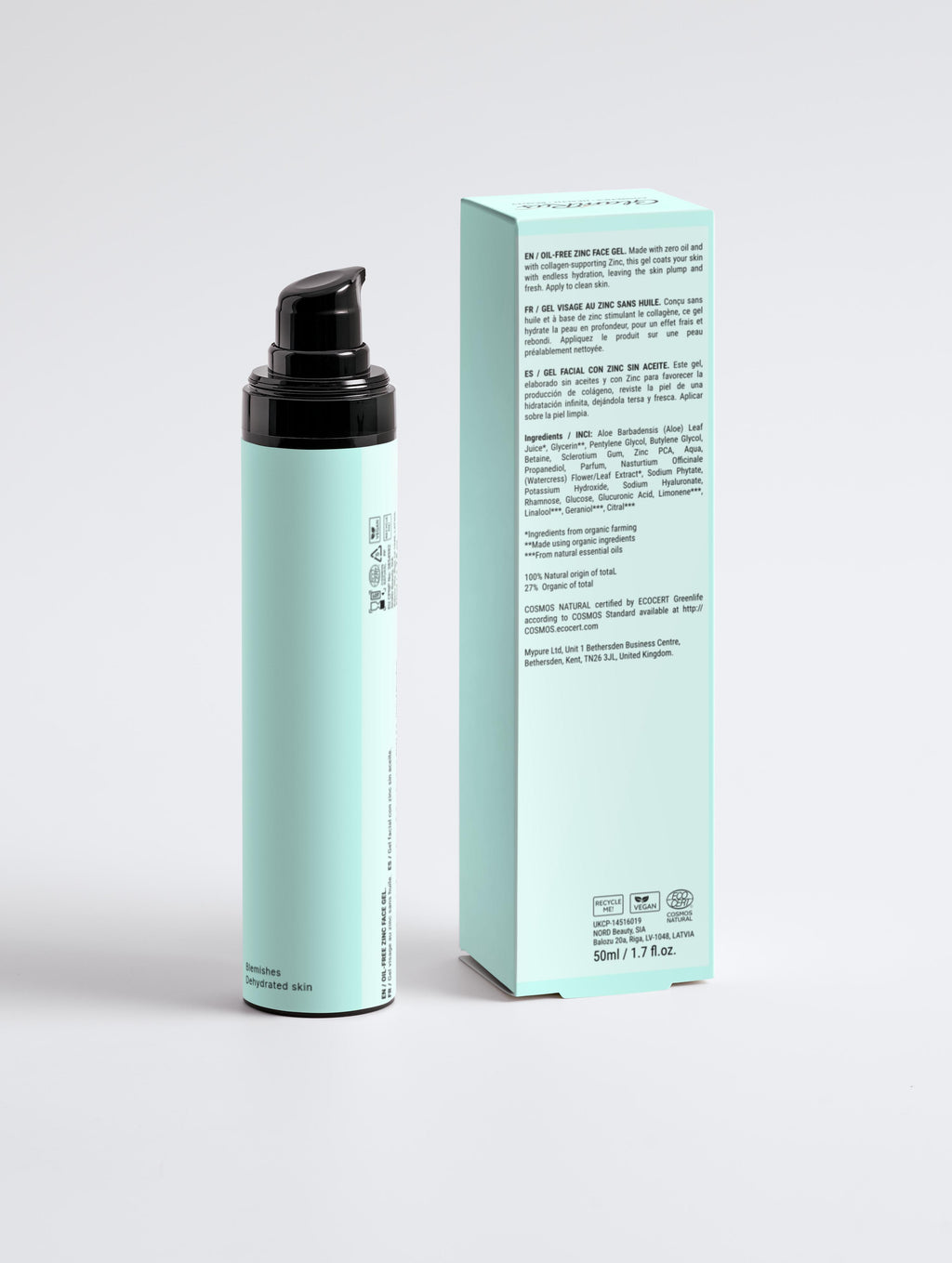 Glamrus Oil-Free Zinc Face Gel for Men 50 ml / 1.69 fl oz