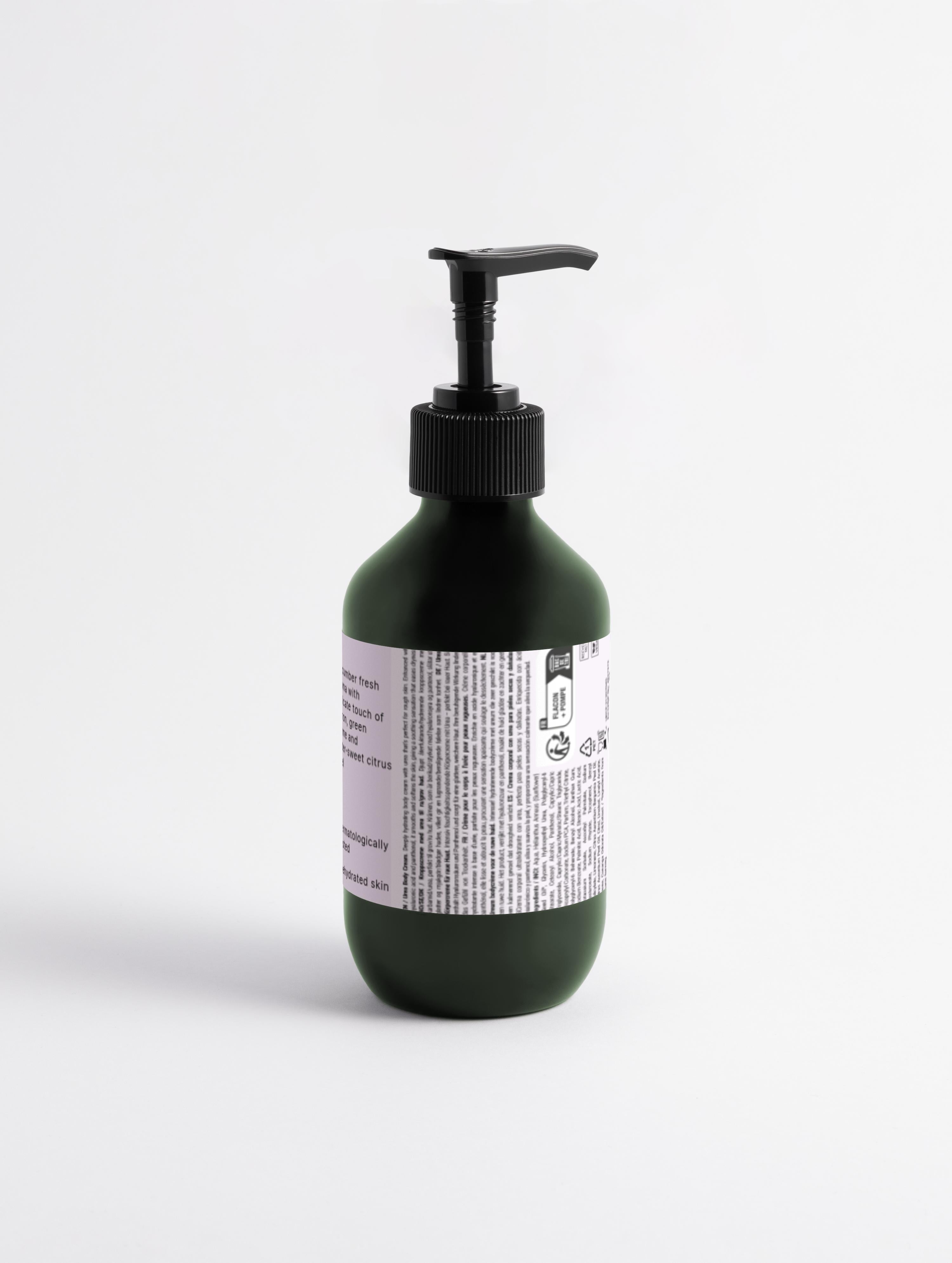 Glamrus 5% Urea + 2% Panthenol Body Cream 280 ml / 9.47 fl oz (Boston Amber)