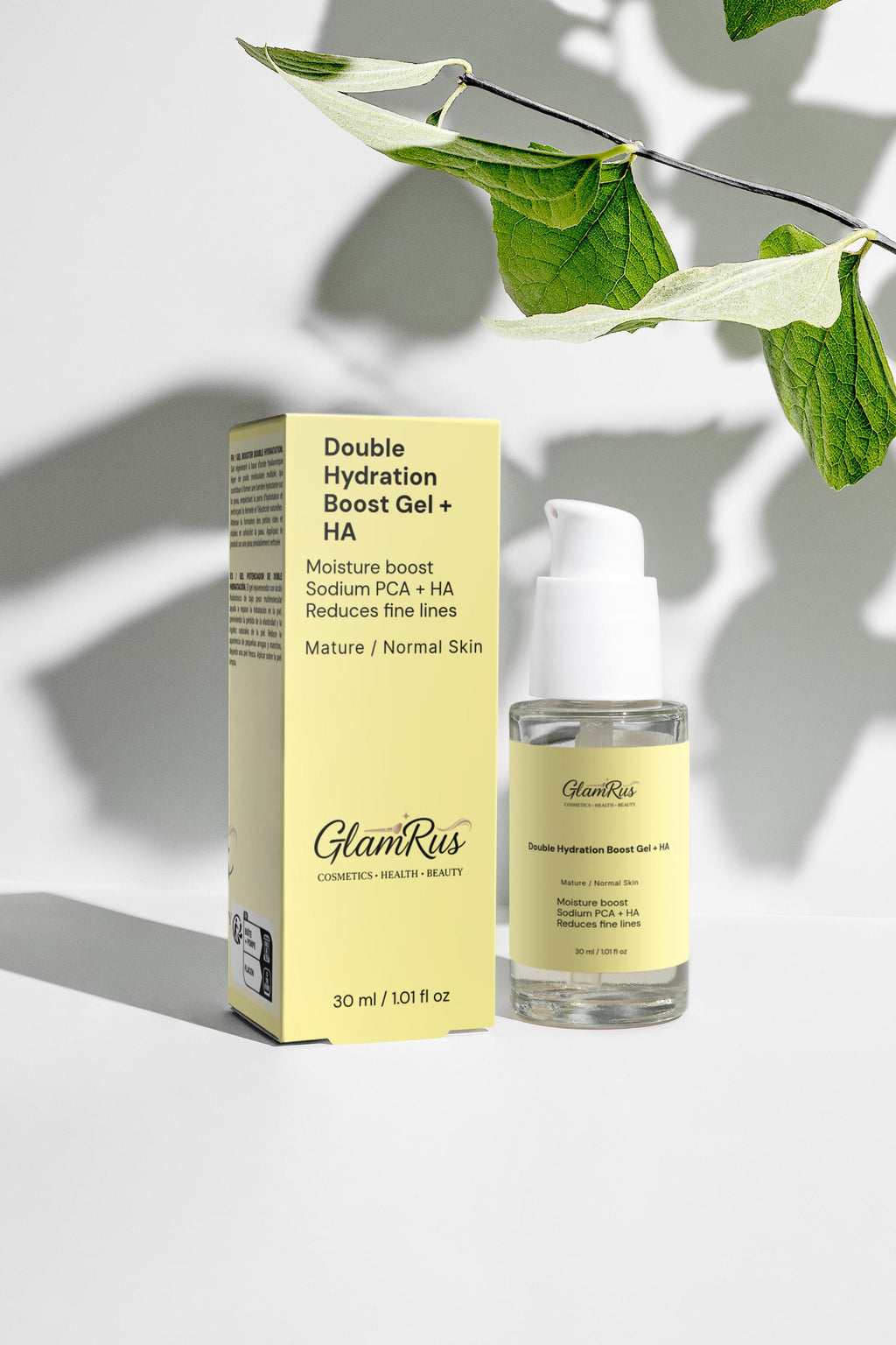 Glamrus Double Hydration Boost Gel + HA 30 ml / 1.01 fl oz