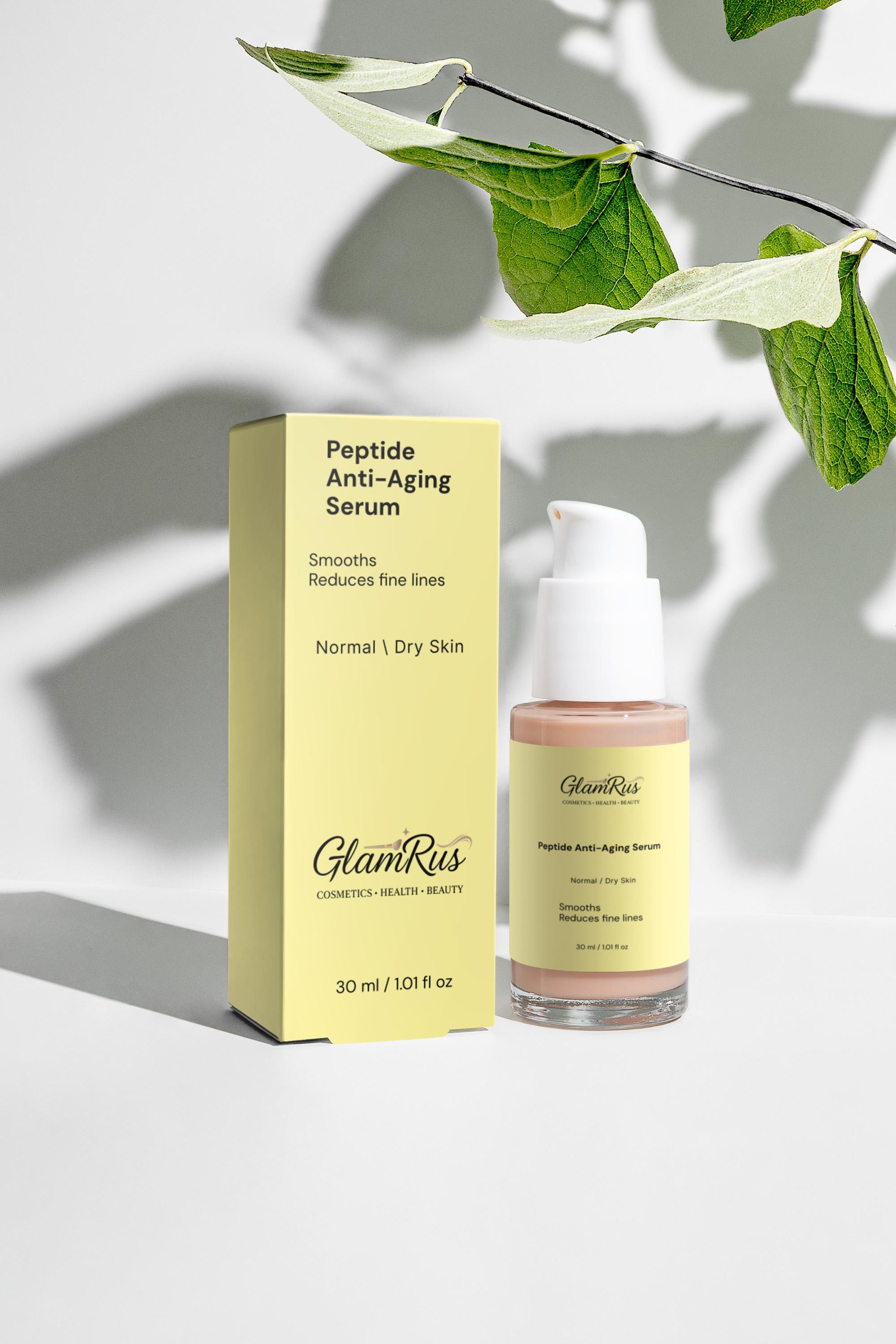 Glamrus Anti-Ageing Performance Duo - Peptide Serum & Day Cream Set