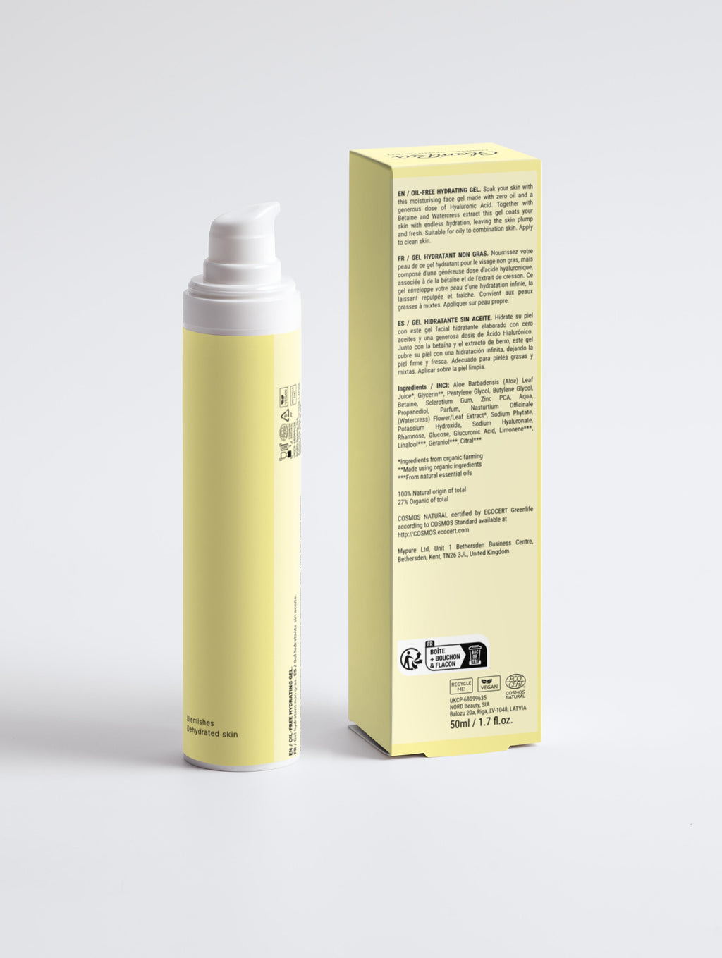 Glamrus Oil-Free Hydrating Gel 50 ml / 1.69 fl oz (White Bottle)