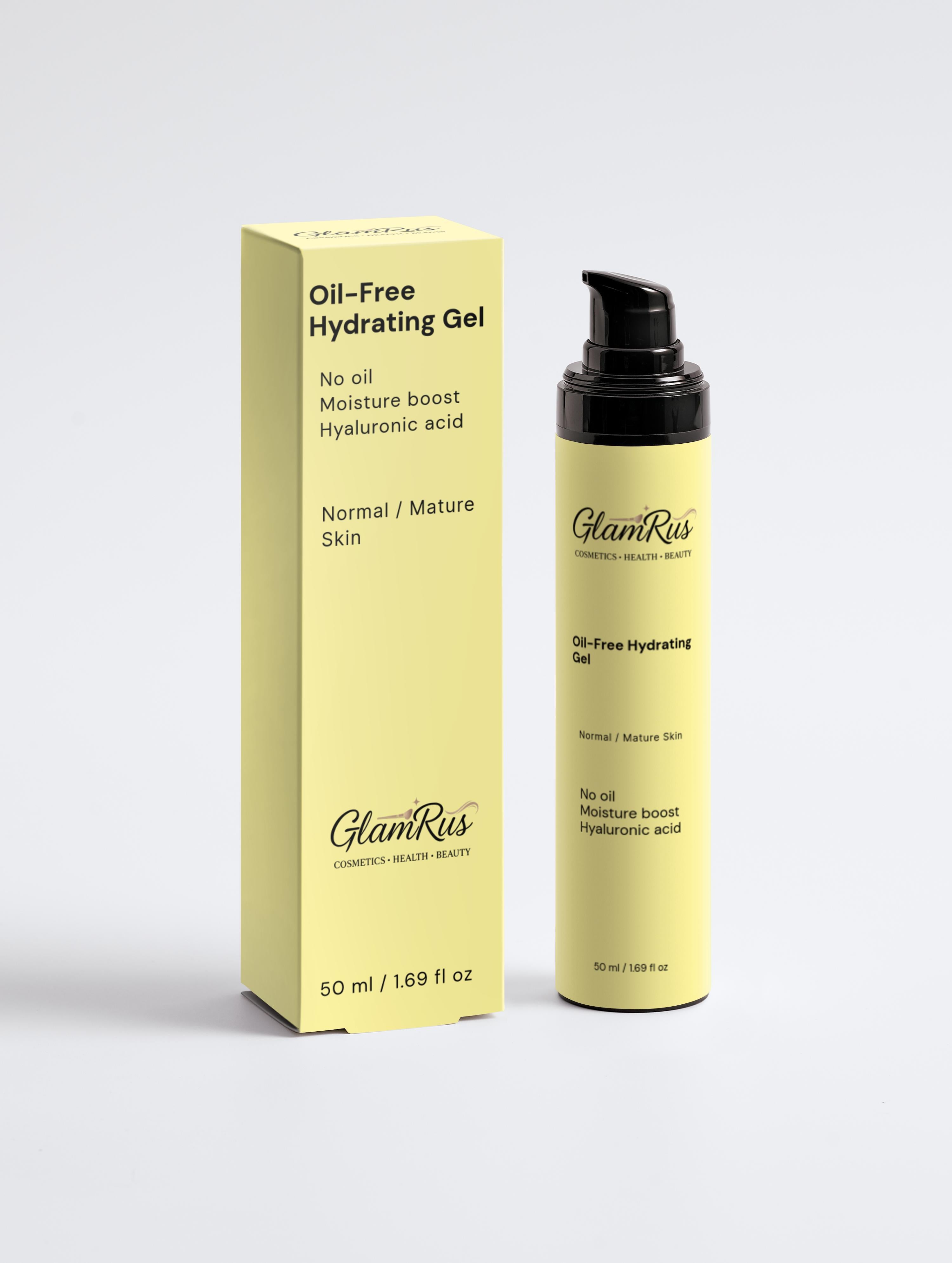 Glamrus Oil-Free Hydrating Gel 50 ml / 1.69 fl oz (Black Bottle)
